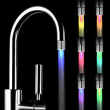 Load image into Gallery viewer, Home Fashion LED Faucet Shower Light Romantic 7 Color Change LED Light Shower Head Water Bath Home Bathroom Glow Night Lights